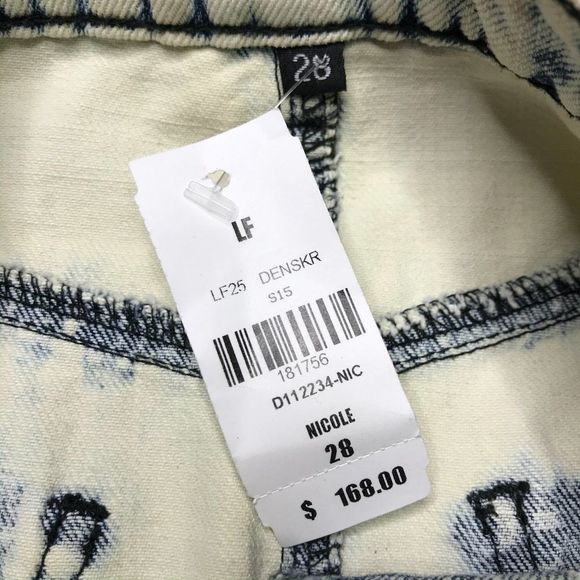 CARMAR x LF | sz 28 NWT distress Nicole mini skirt - Picture 2 of 4